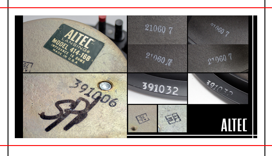 ALTEC  9844 Monitor Speaker System ◇ アルテック (414 + 806A) 16Ω ◇13