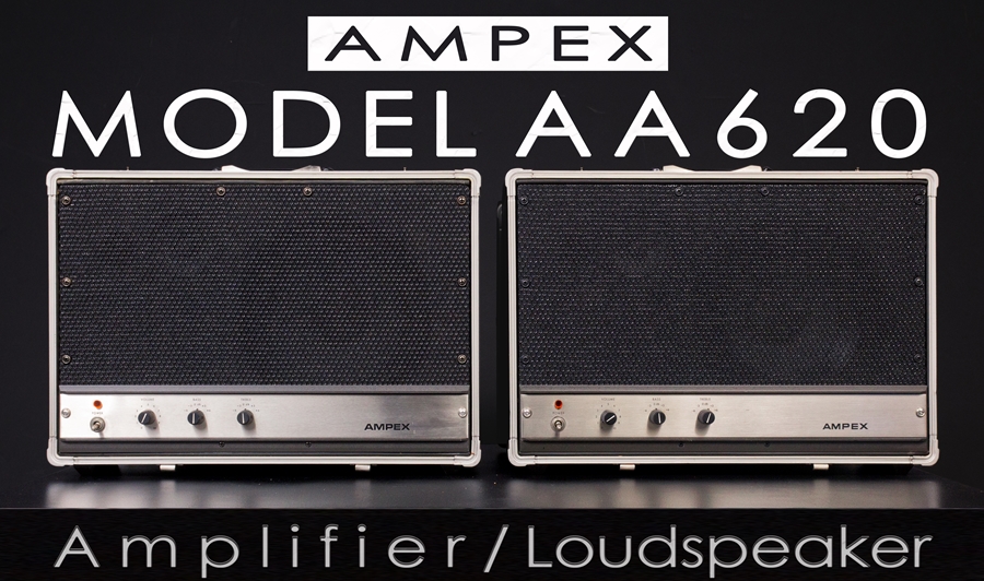 AMPEX Speaker AA620 ◇アンペックスアンプ内蔵 スピーカー◇ - LA 